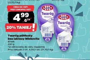 Twaróg półtłusty bez laktozy Mlekovita