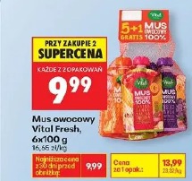 Mus owocowy Vital Fresh