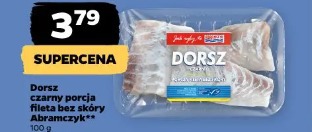 Dorsz czarny porcja fileta bez skóry Abramczyk