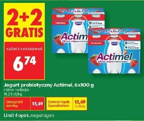 Jogurt probiotyczny Actimel, 6x100 g
