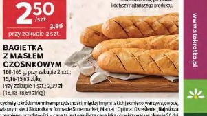 Bagietka z masłem czosnkowym