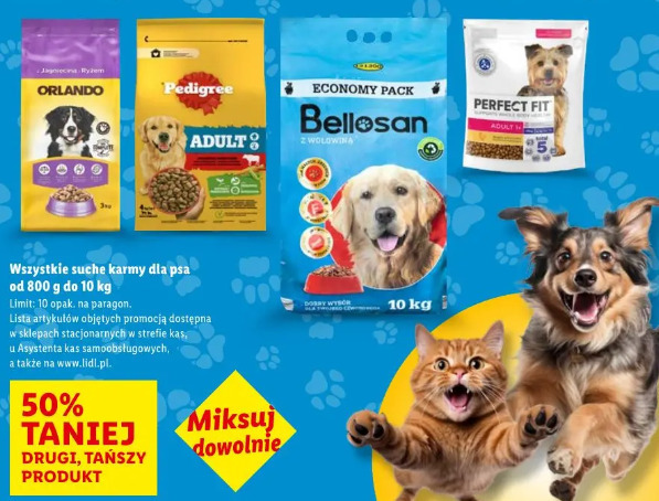 Wszystkie suche karmy dla psa od 800 g do 10 kg