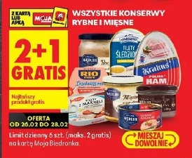 Wszystkie konserwy rybne i mięsne
