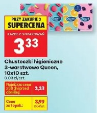 Chusteczki higieniczne 3-warstwowe Queen