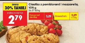 Ciastko z pomidorami i mozzarellą