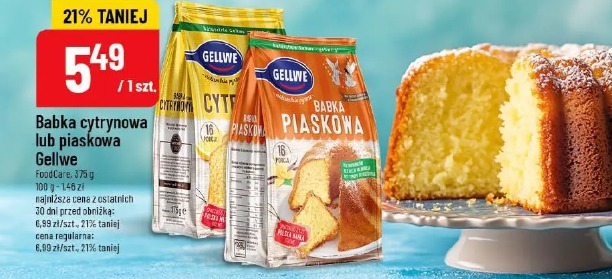 Babka cytrynowa lub piaskowa Gellwe