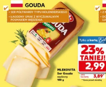 Mlekovita Ser Gouda wędzony