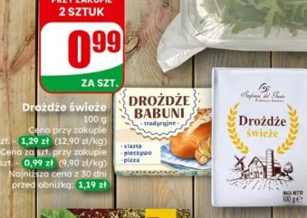 Drożdże świeże