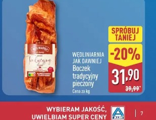 Boczek tradycyjny pieczony Wędlinarnia Jak Dawniej