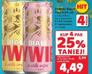 Żywiec Białe Piwo 4,5% alk.