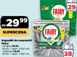 Kapsułki do zmywarki Fairy Original/Platinum
