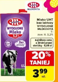 Mleko UHT bez laktozy Wydojone Mlekovita