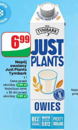 Napój owsiany Just Plants Tymbark