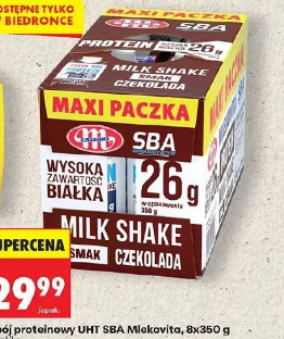 Napój proteinowy UHT SBA Mlekovita milk shake czekolada