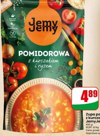 Zupa pomidorowa z kurczakiem i ryżem JemyJemy