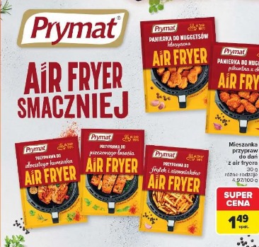 Prymat mieszanka przypraw do dań z air fryera różne rodzaje