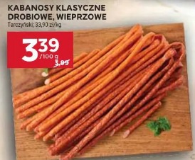 Kabanosy klasyczne drobiowe, wieprzowe Tarczyński