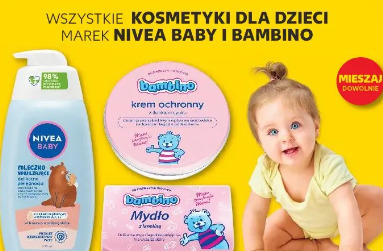 Wszystkie kosmetyki dla dzieci marek Nivea Baby i Bambino