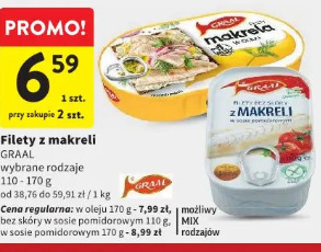 Filety z makreli GRAAL wybrane rodzaje