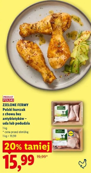 Polski kurczak z chowu bez antybiotyków – uda lub podudzia Zielone Fermy