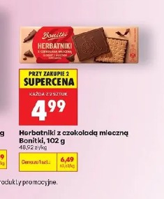 Herbatniki z czekoladą mleczną Bonitki