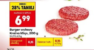 Burger wołowy Kraina Mięs