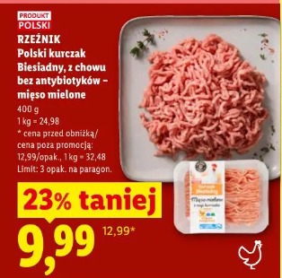 Polski kurczak Biesiadny, z chowu bez antybiotyków – mięso mielone Rzeźnik
