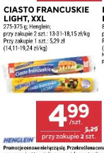 Ciasto francuskie light, XXL Henglein