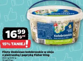 Filety śledziowe kołobrzeskie w oleju z pietruszką i papryką Fisher King