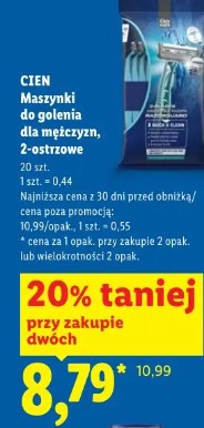 Cien Maszynki do golenia dla mężczyzn, 2-ostrzowe