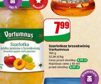 Szarlotka z brzoskwinią Vortumnus