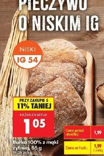 Bułka 100% z mąki żytniej