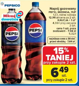Napój gazowany Pepsi, Mirinda, 7up