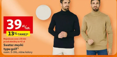 Sweter męski typu golf INEXTENSO