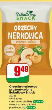 Orzechy nerkowca prażone solone Bakaliowy Snack