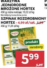 Warzywa jednorodne mrożone Hortex