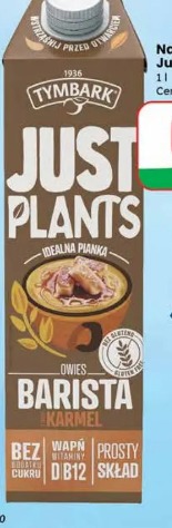 Napój owsiano karmelowy Just Plants Barista Tymbark