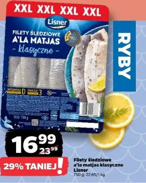 Filety śledziowe a'la matjas klasyczne Lisner