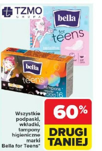 Wszystkie podpaski, wkładki, tampony higieniczne marki Bella for Teens