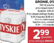 Piwo Tyskie Gronie, 0%