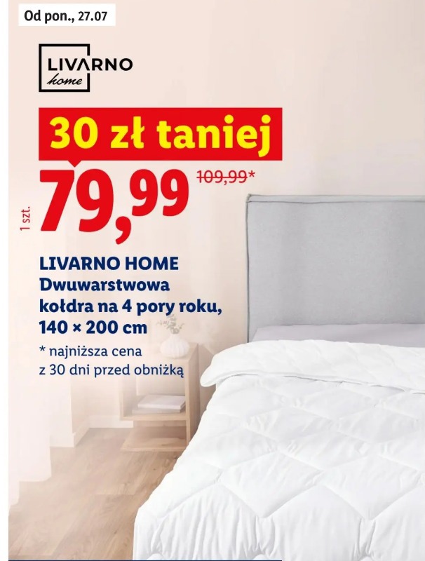 Livarno Home Dwuwarstwowa kołdra na 4 pory roku