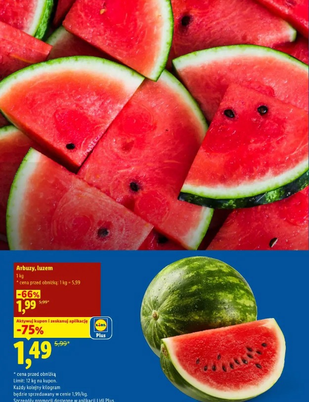 Arbuzy (z kuponem Lidl Plus)