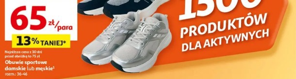 Obuwie sportowe damskie lub męskie