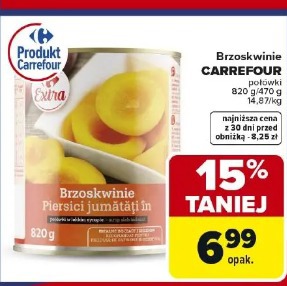 Brzoskwinie CARREFOUR połówki