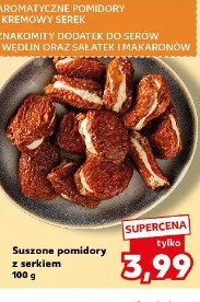 Suszone pomidory z serkiem