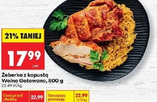 Żeberka z kapustą Wolno Gotowane