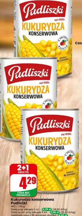 Kukurydza konserwowa Pudliszki