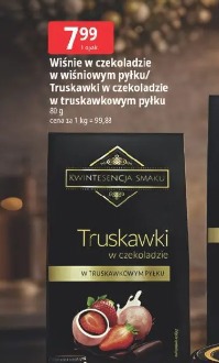 Kwintesencja Smaku Wiśnie w czekoladzie w wiśniowym pyłku/Truskawki w czekoladzie w truskawkowym pyłku