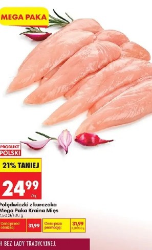 Polędwiczki z kurczaka Mega Paka Kraina Mięs