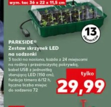 Parkside Zestaw skrzynek LED na sadzonki